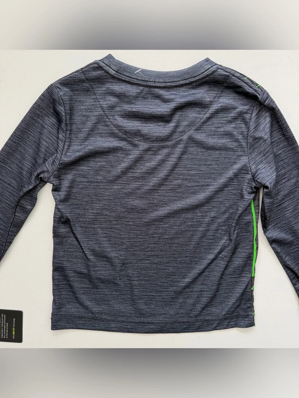 Nike Black & Green Dr Fit Logo Long Sleeve Tee Size 2T